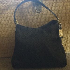 Coach two handle sorta tote purse